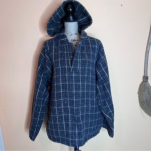 💚Earth Ragz Baja Thick Plaid Quarter Zip Pullover